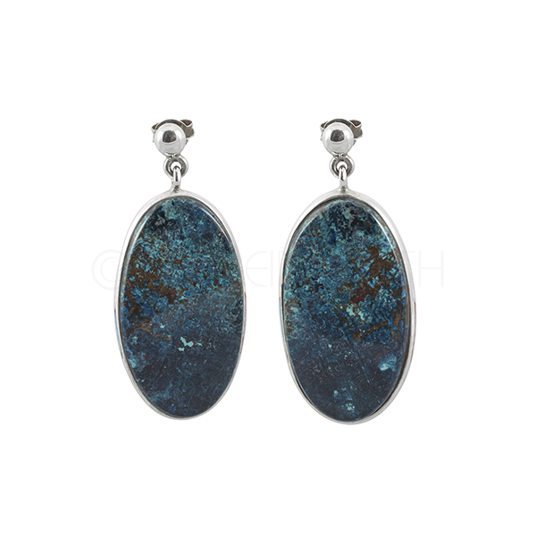 Shattuckite Drop Earrings